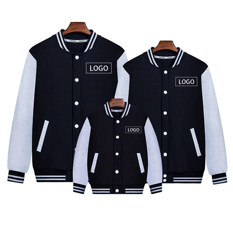 Custom Logo Plus Size Mens Unisex Baseball Varsity Letterman Jacket Wholesale