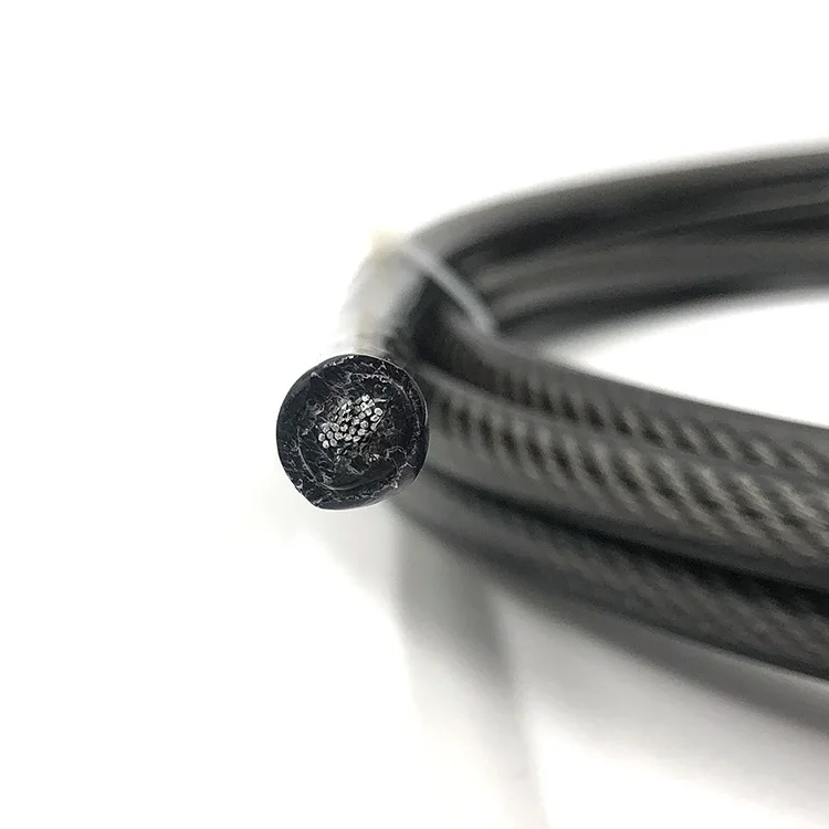 electric bicycle rope plastic coated steel rods PVC coated wire rope