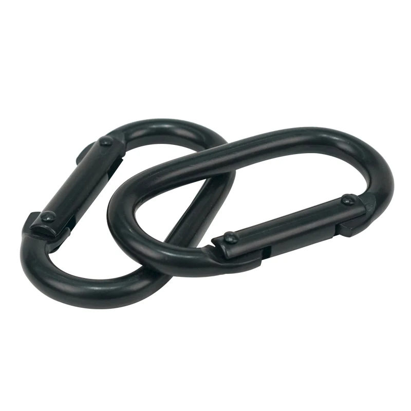 BOHU Metal Oval Durable Bag Carabiner Open Ring Buckle Spring Snap Climbing Hook Locking Carabiner
