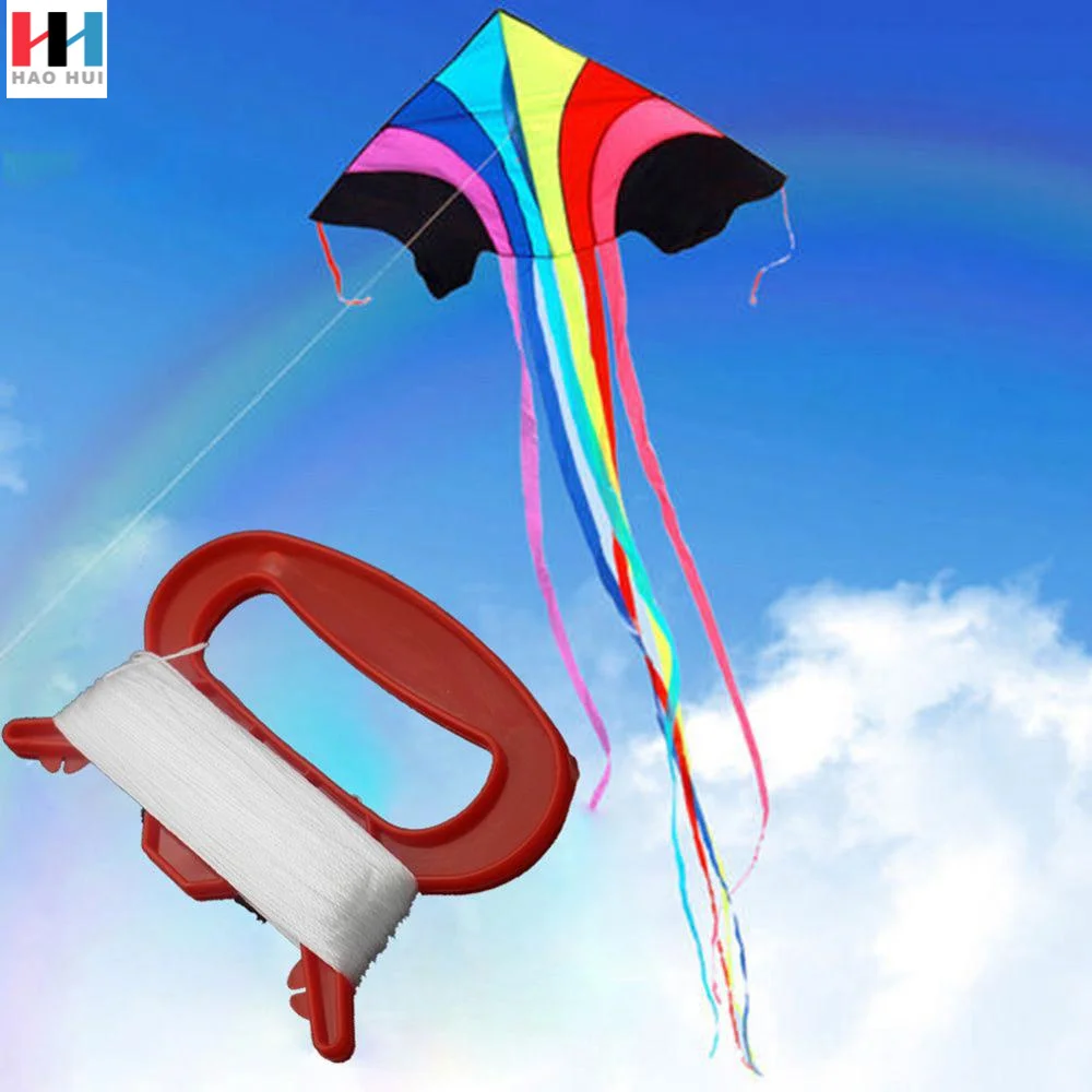 100m Outdoor Sports Fly Kite Line String with D Shape Winder Board Tool Kit Kites Line Fly Accessories