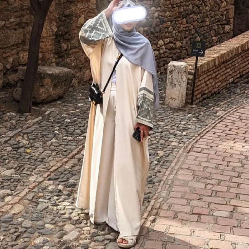 Clothes Women Abaya Women Muslim Dress 2024 Fashion Embroidered Dubai Turkish Elegant Cardigan Abaya Long Dresses Women Muslim