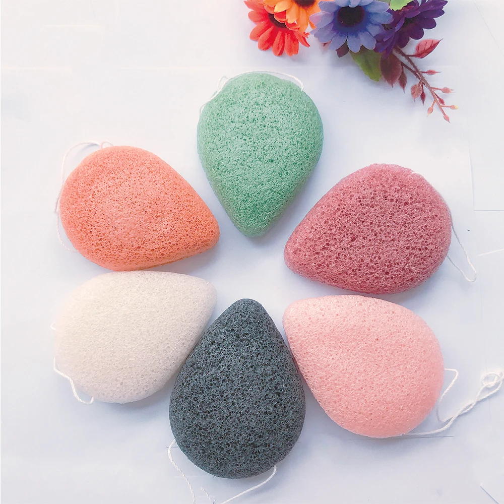 konjac sponge japan konjac sponge wholesale with tear drop shaped