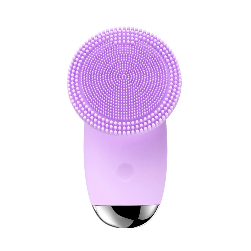 
Mini Vibrating Massage Pore Blackhead Removing Exfoliating silicone face cleansing brush sonic facial cleansing brush 