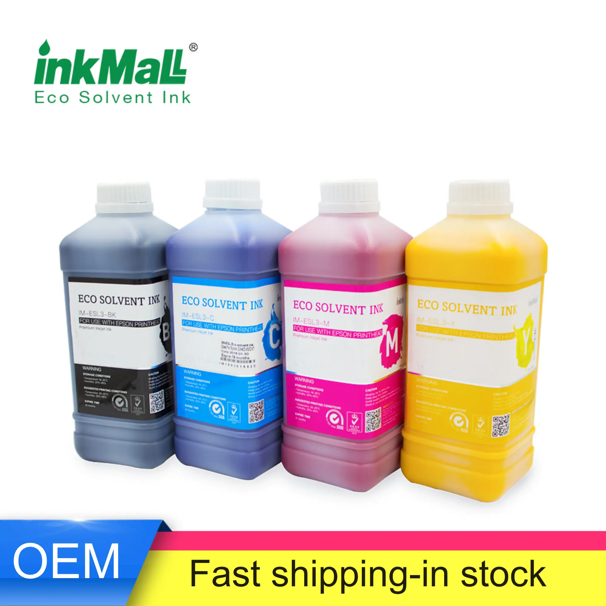 InkMall ES3 BS3 BS4 Eco Solvent ink for Mimaki CJV150 CJV300 JV150 JV300 ECO Solvent Printer DX5 DX7 XP600 Head