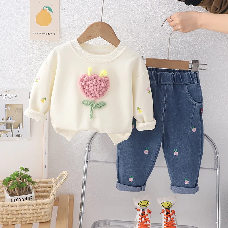 Cute Baby Girls Clothing Sets Spring Autumn Toddler Girls Clothes Kids Tracksuit For Girl Suit Children Clothing