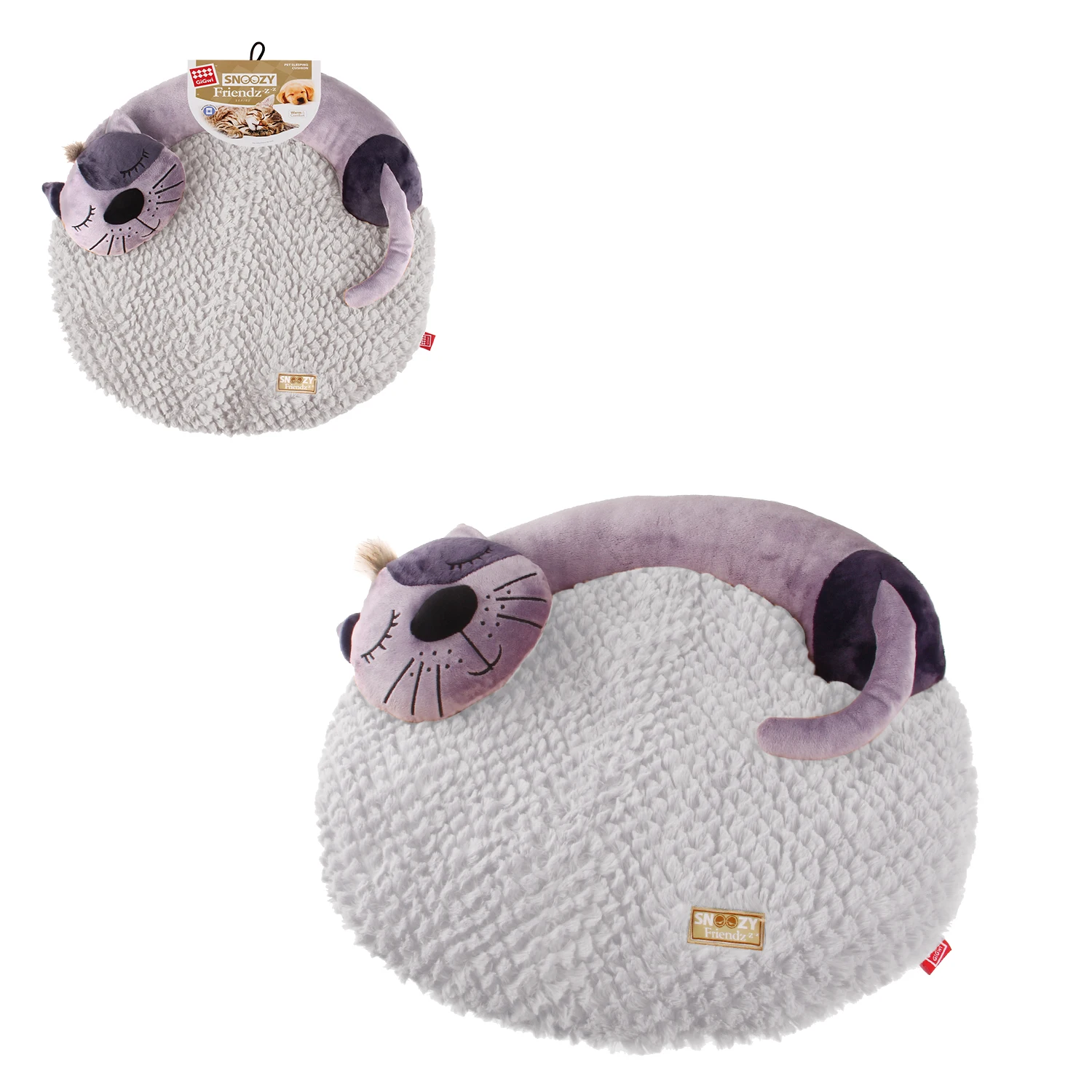 Cat Snoozy Friends 3D Shape Sleepy Cushion pet cushioning reflective safety rope