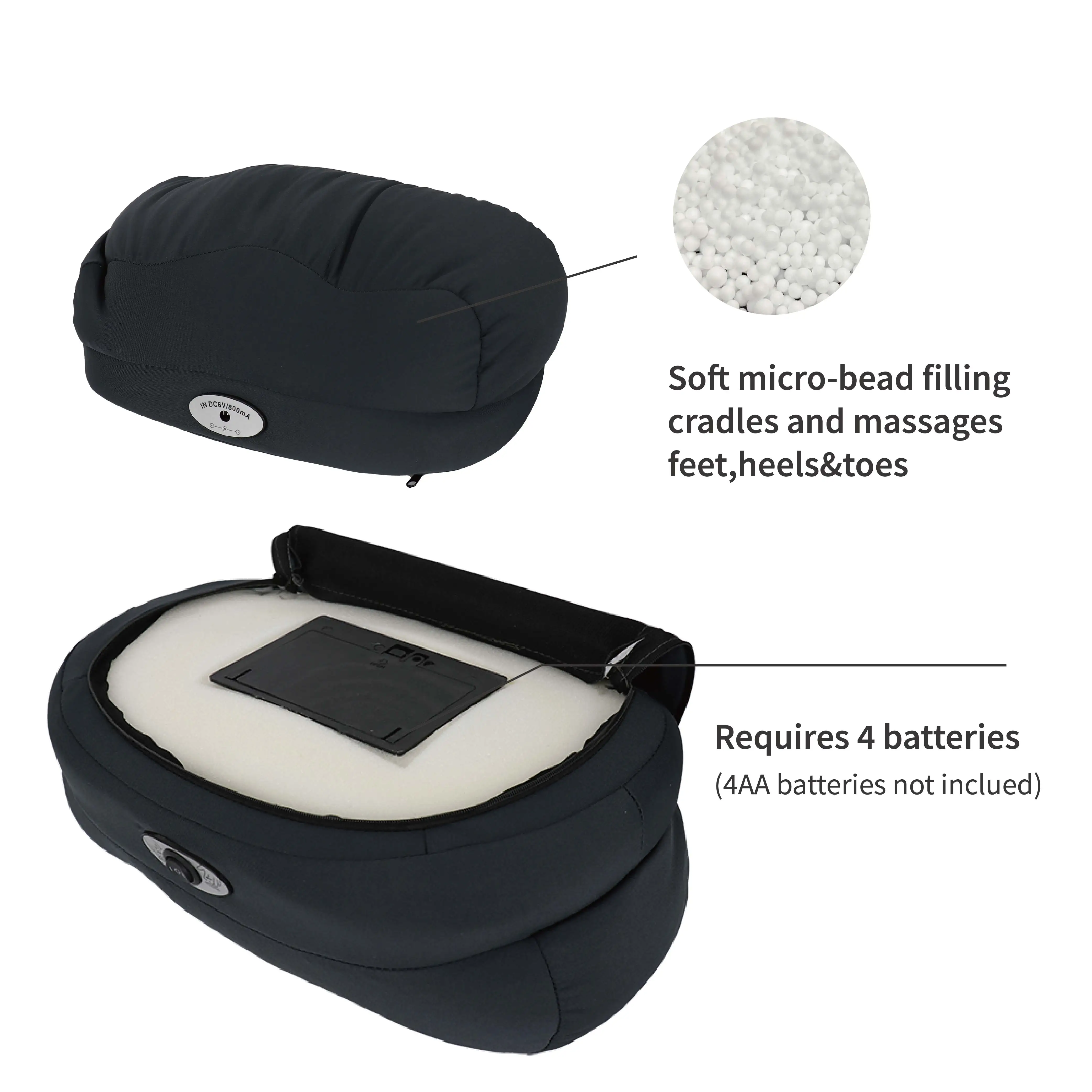 Wholesale Adjustable Ergonomic Office Under Desk Vibration Foot Rest Cushion