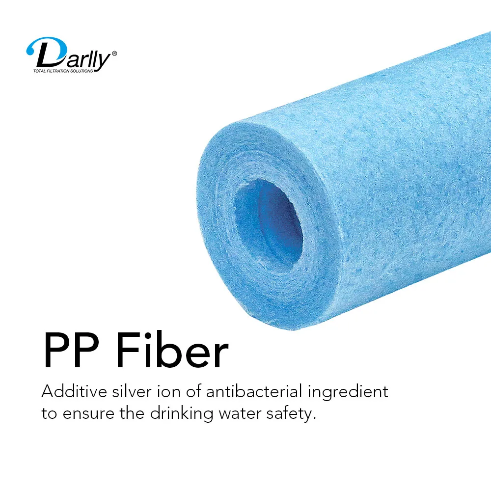 Drinking Water PP Melt Blown Filter Cartridge Drinking Water System with Silver Ion Ingredient