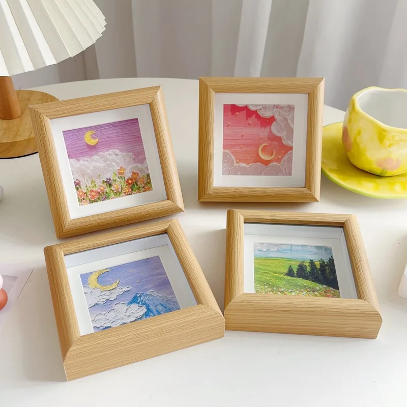 2024 New Art Picture Display Small Wooden Picture Photo Frames