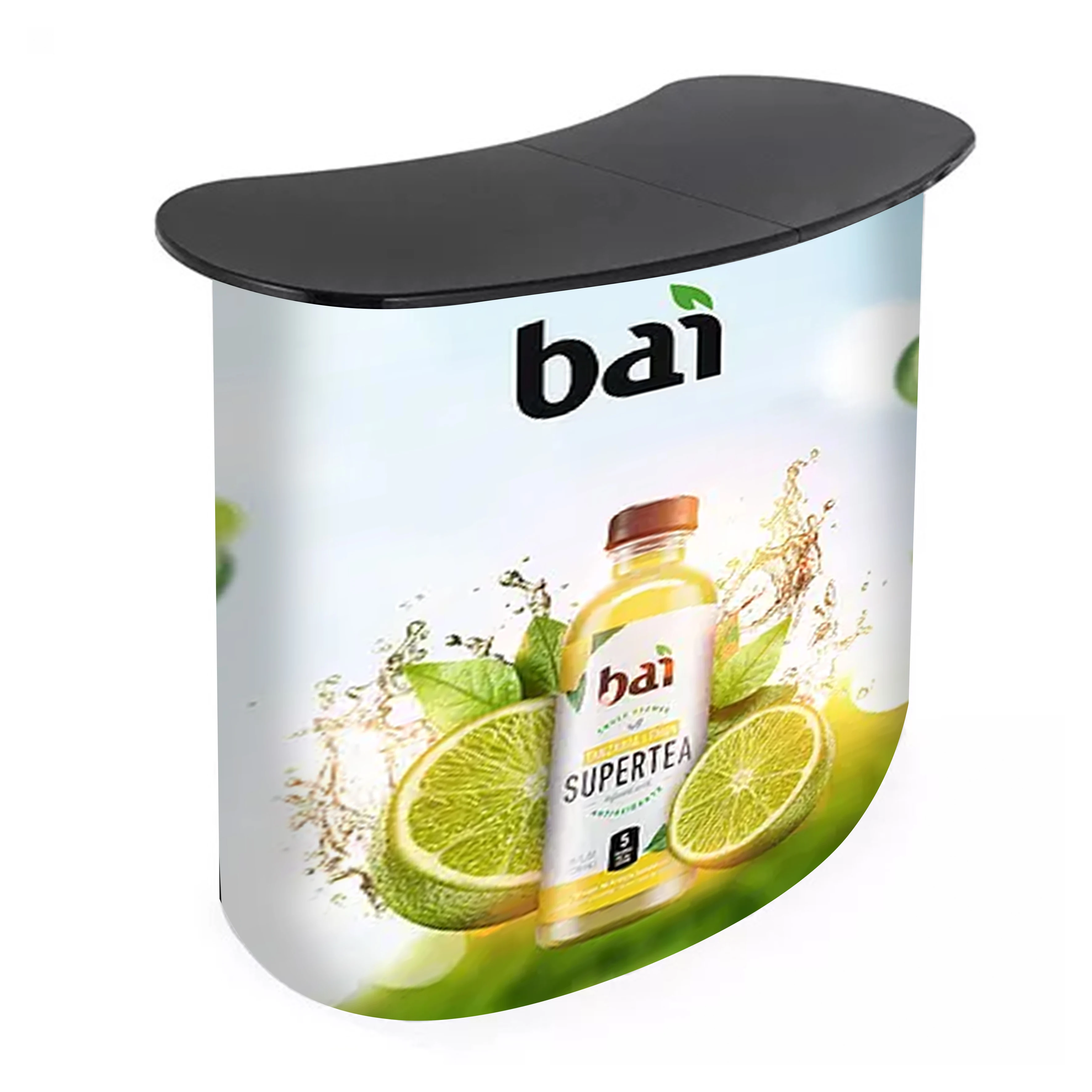 Pop up Display Counter Stand Easy-to-Assemble Promotion Table for Exhibition Booth Reception for Trade Shows and Storefronts