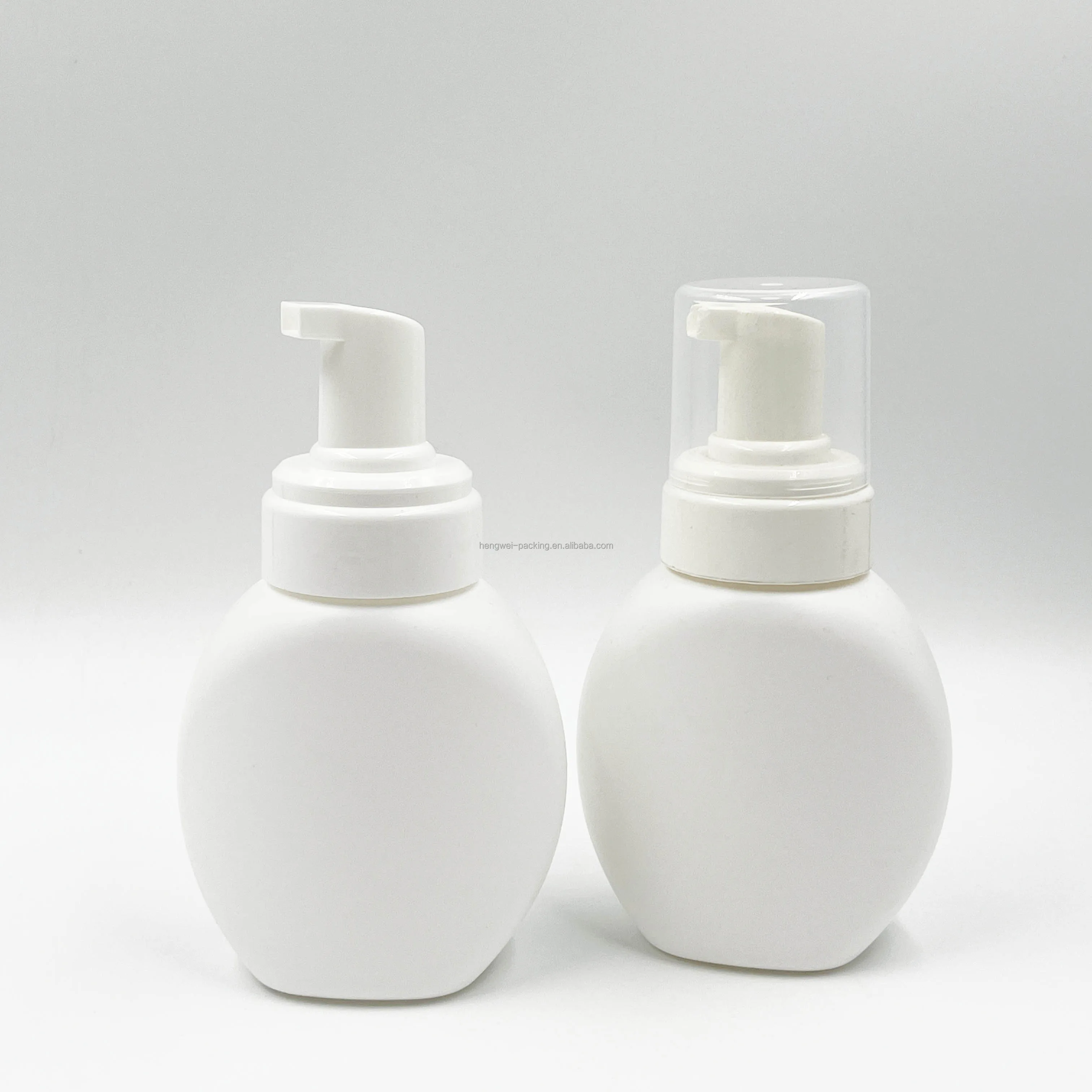 180ml Empty HDPE Plastic Foam Soap Dispenser Pump Bottle for Liquid Skin Care Face Wash Matte Cosmetic Packaging with Seal