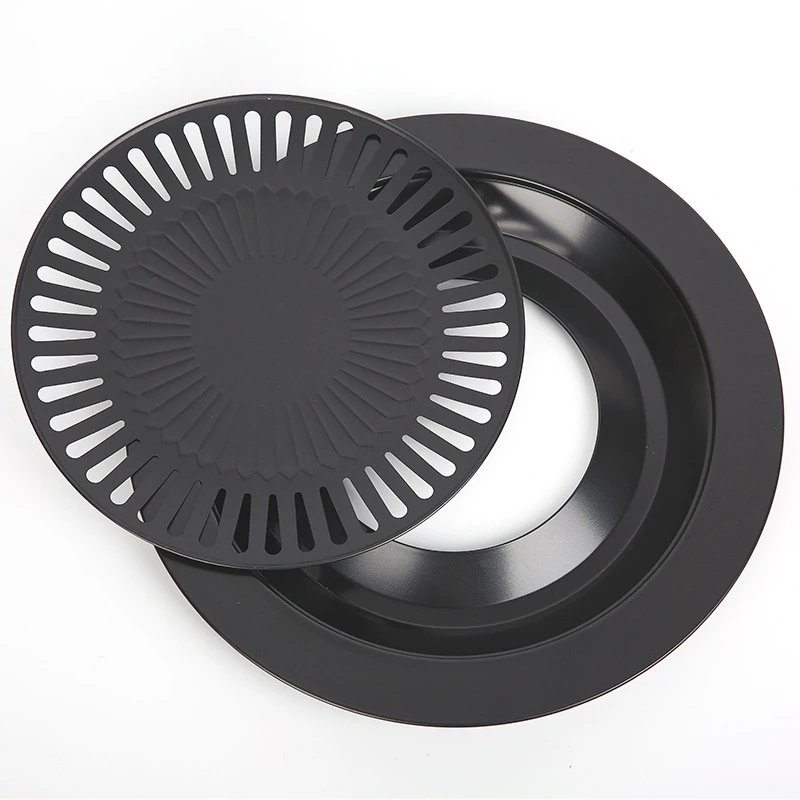 High Quality Korean Roat Meat Sizzling Plate Detachable BBQ Grill Pan Non Stick Gas Stove Cooking Frying Pan