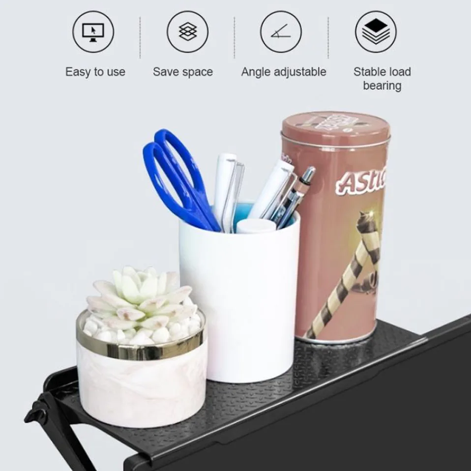 Foldable Desk Stand Shelf TV Box Router Shelf Set-top Box Stand DVD Player Rack Stand