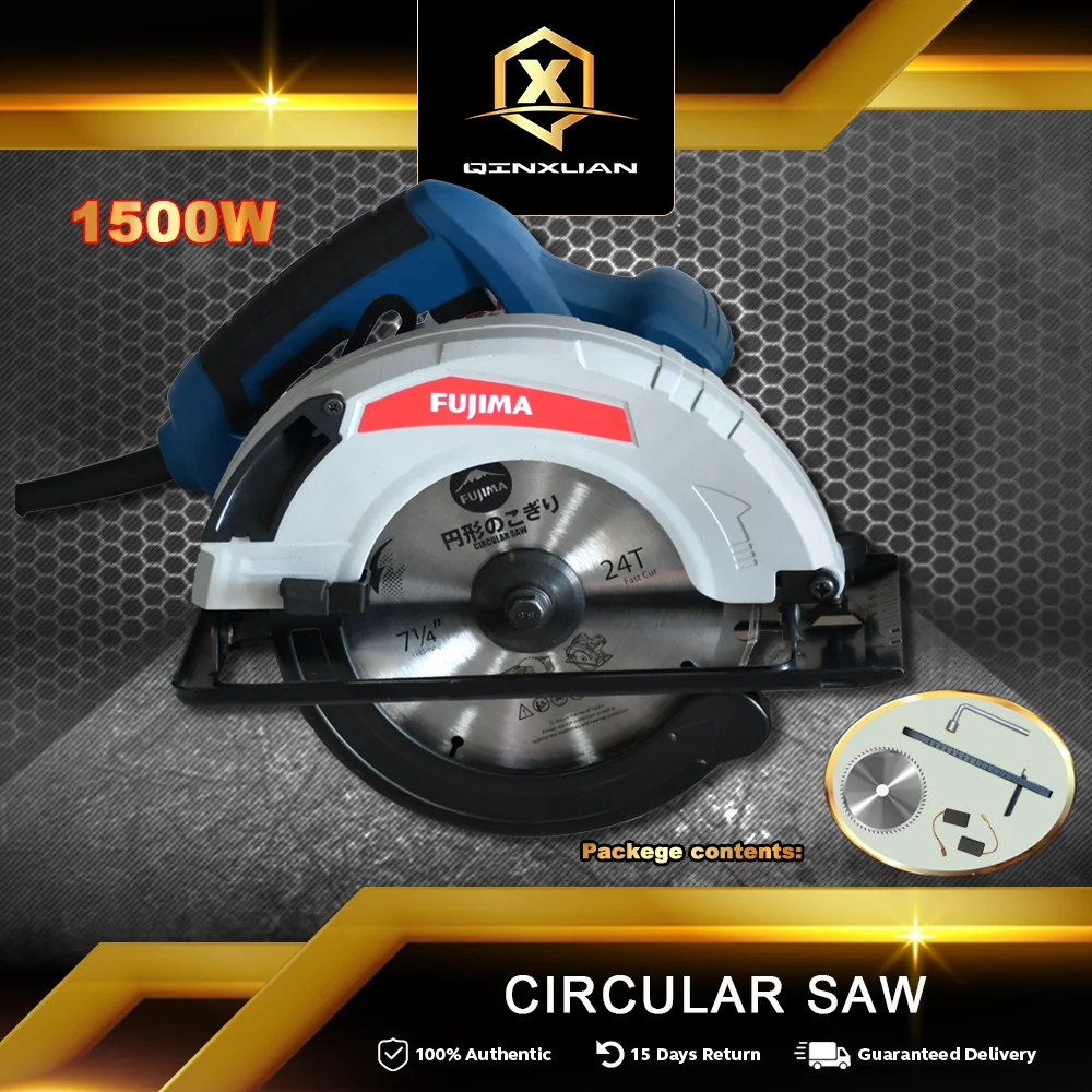 FUJIMA FT-CS1500 190mm  Industrial Circular Saw Tools Diamond Segmented Wet Stone Handheld Wood Cutter Machine