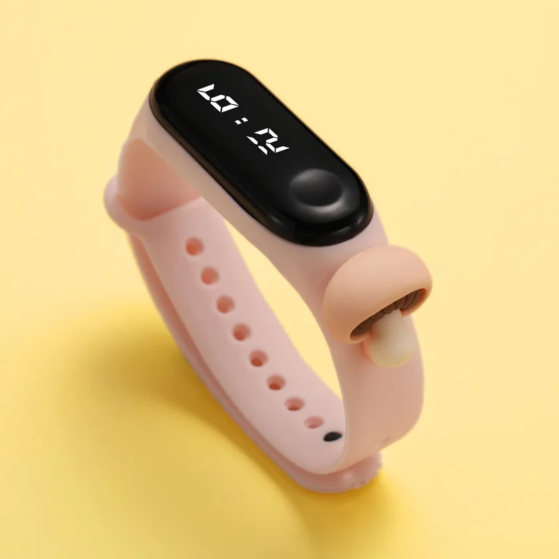Kids Wholesale Silicone Cartoon LED Children WristWatch Reminder Unique Kids digital Watches Sport Girls Boys Watch