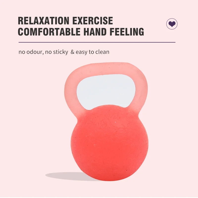 Finger Exercise Dumbbell Shape Squeeze Bounce Stress Release Flexibility Training Ball