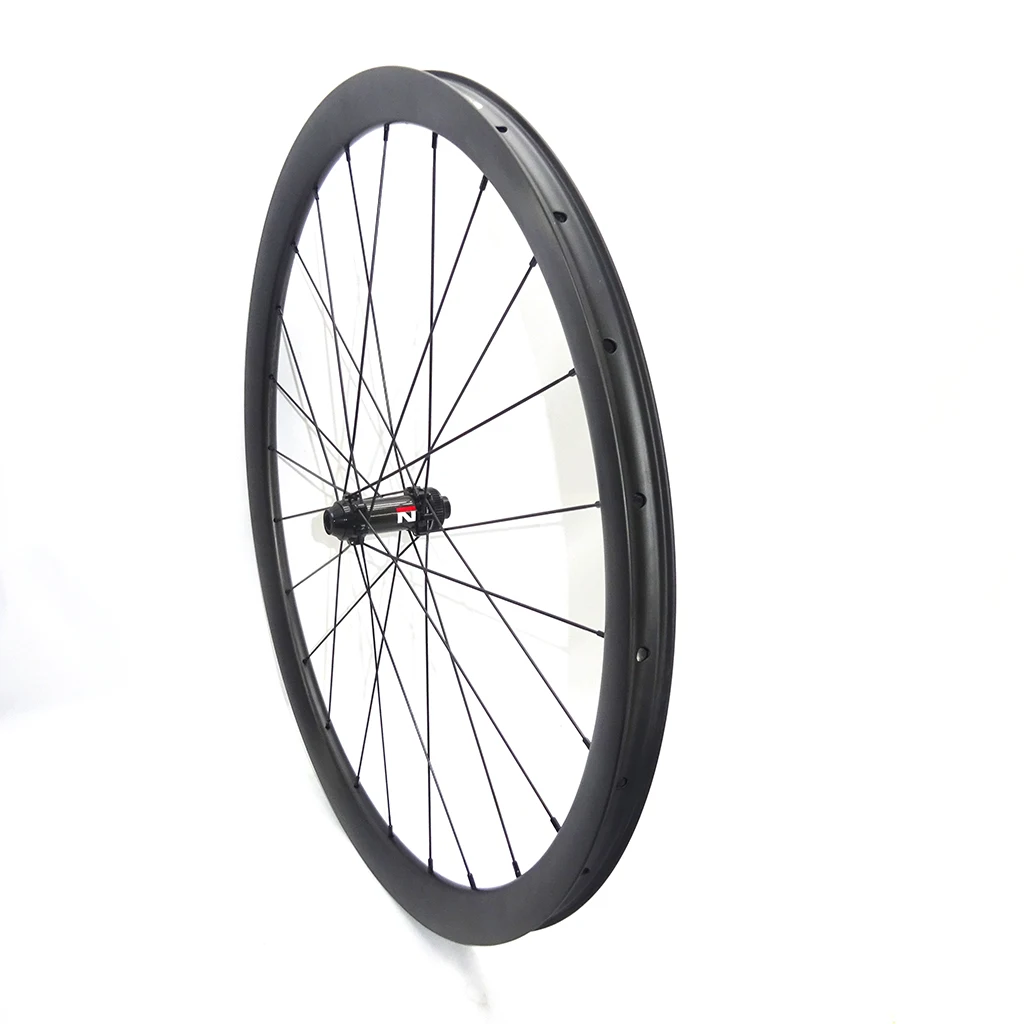 7-Tiger 35mm Customized Gravel Bike Cyclocross Cycle Carbon Wheels Disc Brake Center Lock Type Tubeless Tire