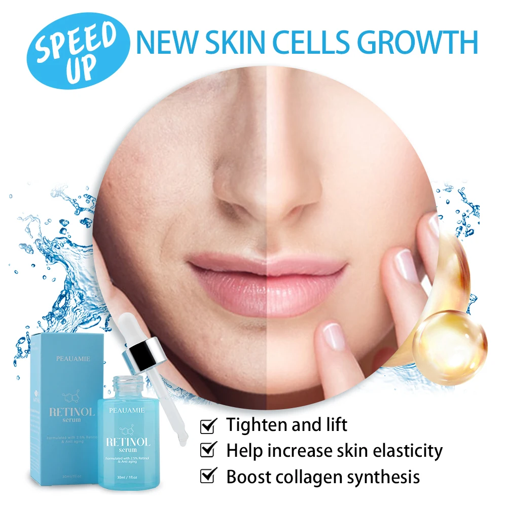 PEAUAMIE Vitamin A Regenerating Anti Aging Anti Wrinkles Moisturizer Collagen Retinol Serum