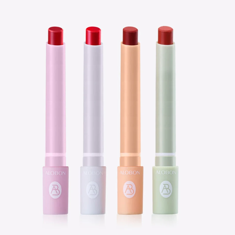 Alobon Waterproof Sexy Mini Smoke Cigarette Vegan Herbal Long-lasting 4 Color Matte Lipstick