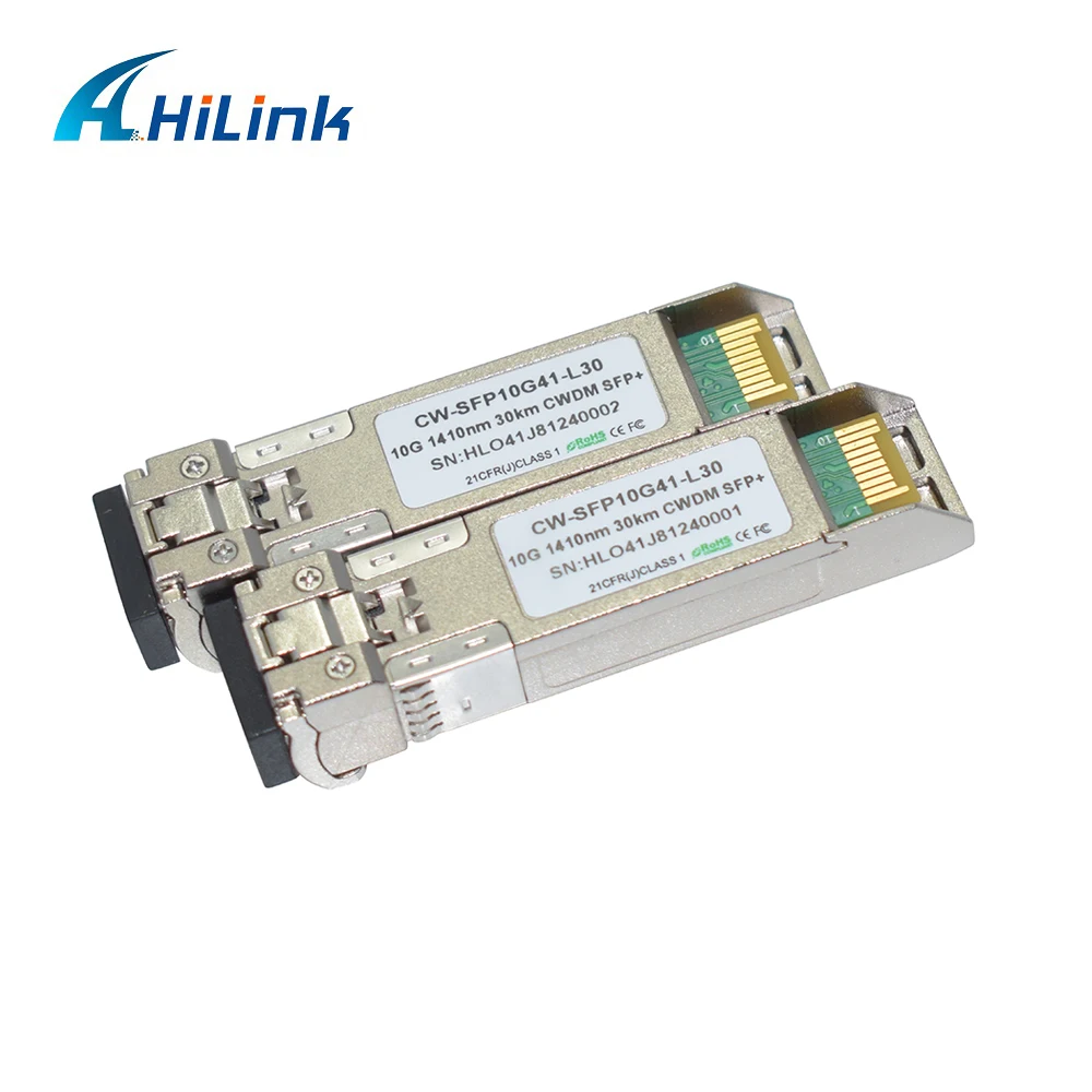 CWDM SFP 10G модуль 30 км 40 км 1410 нм одномодовый LC разъем двойной оптоволоконный модуль