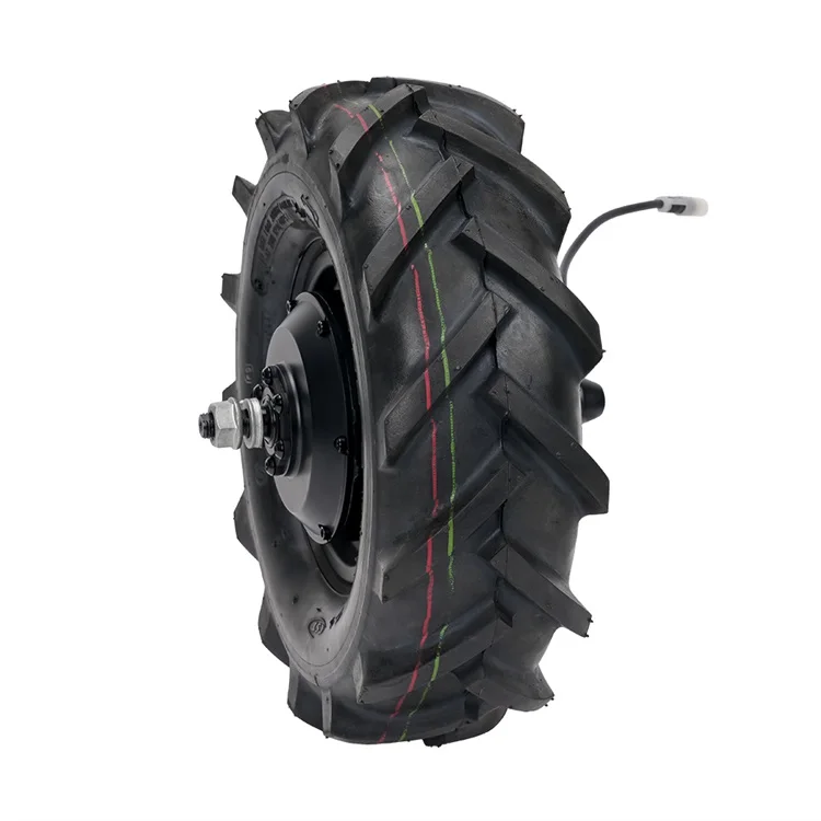 7-15Km per hour 500w 13 inch brushless gear shaft tractor tire wheelbarrow 200N.M hub motor