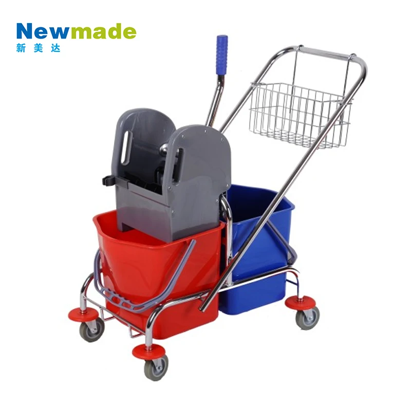 Cleaning tool 34L Down press double wringer trolley,  with metal frame , metal H0213