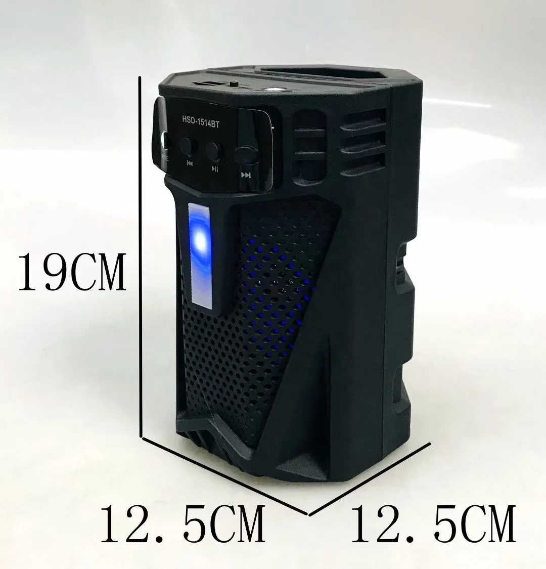 OKFLY HSD-1513BT Active Speaker 4 Inch Wireless Tooth Plastic Guitar Portable Karaoke Flash Led Light Backpack Sound System Speaker