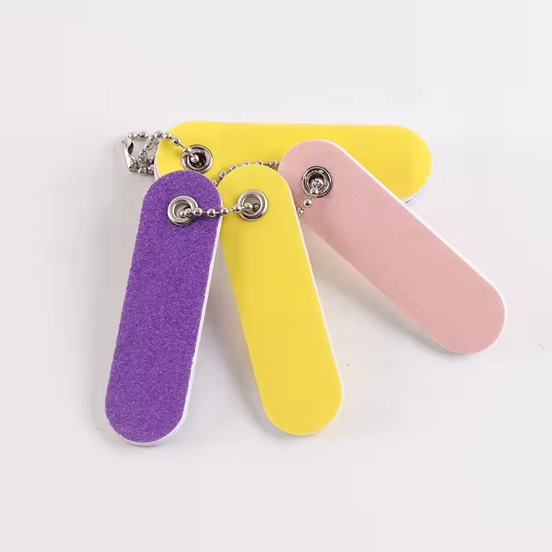 10 Years Factory New Original Colorful 7cm Mini Nail File Professional Manicure Disposable Portable Tethered Nail File