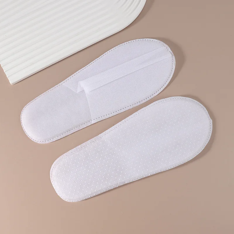 Cheap Hotel Disposable Slipper Machine Made White Black Eco Non Woven Slippers