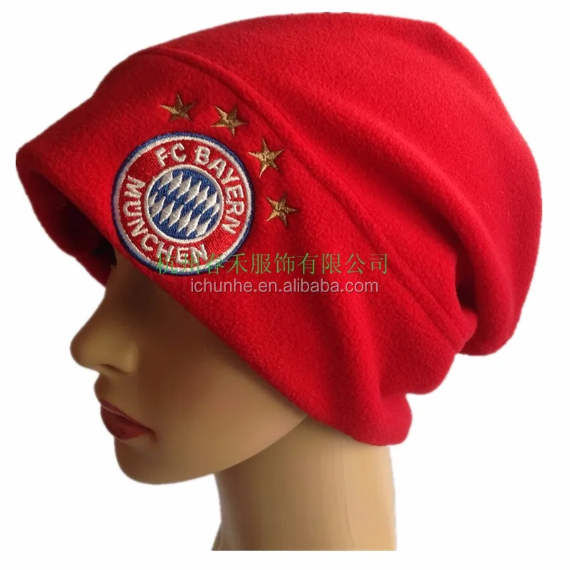 factory directly polar fleece beanie hat camo printed pattern high stretch hunter winter  customer embroidery print logo hat