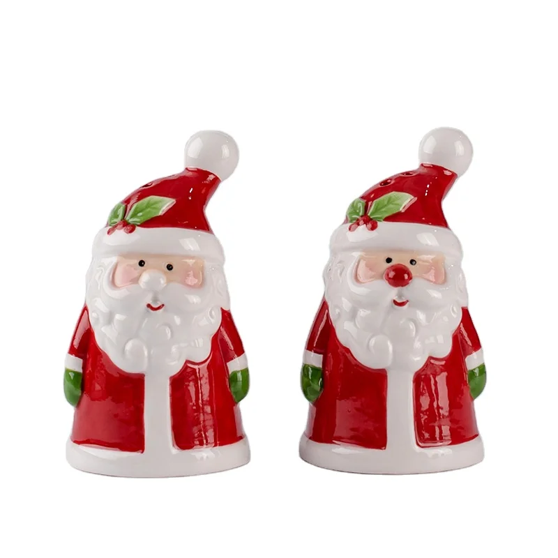 Porcelain ceramic salt and pepper set Salt And Pepper Shakers for Christmas
