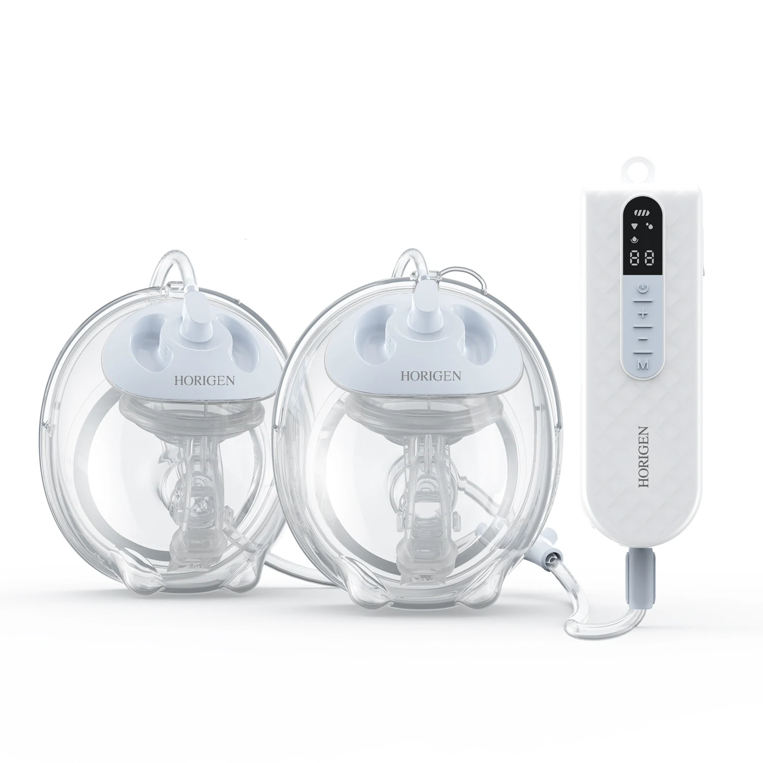HORIGEN Breast Milk Pump wear in bra Strong Suction Discreet hands free mini portable Electric Wearable Breast Pump Cup