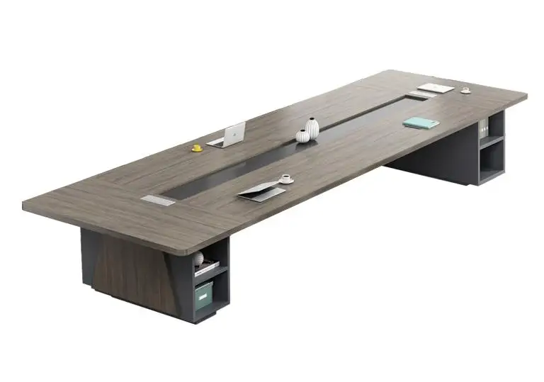 Large round corner plate rectangular conference long table conference desk company conference room office furniture