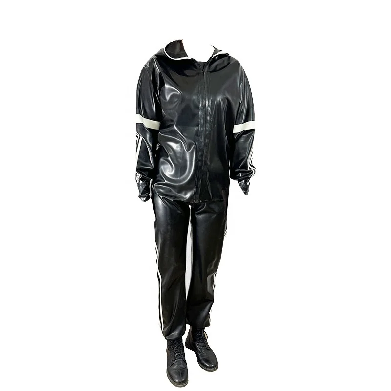 New Arrival Latex stylish coat+suit Women Dresses OEM Fancy Spandex Time Lead Support Feature Material Best Price