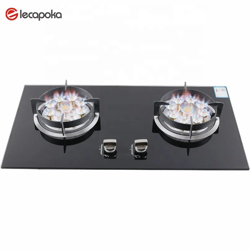 Two Double 2 Burner Table Gas Stove  LPG Gas Cooktop Gas Cooking Stove for Home Use