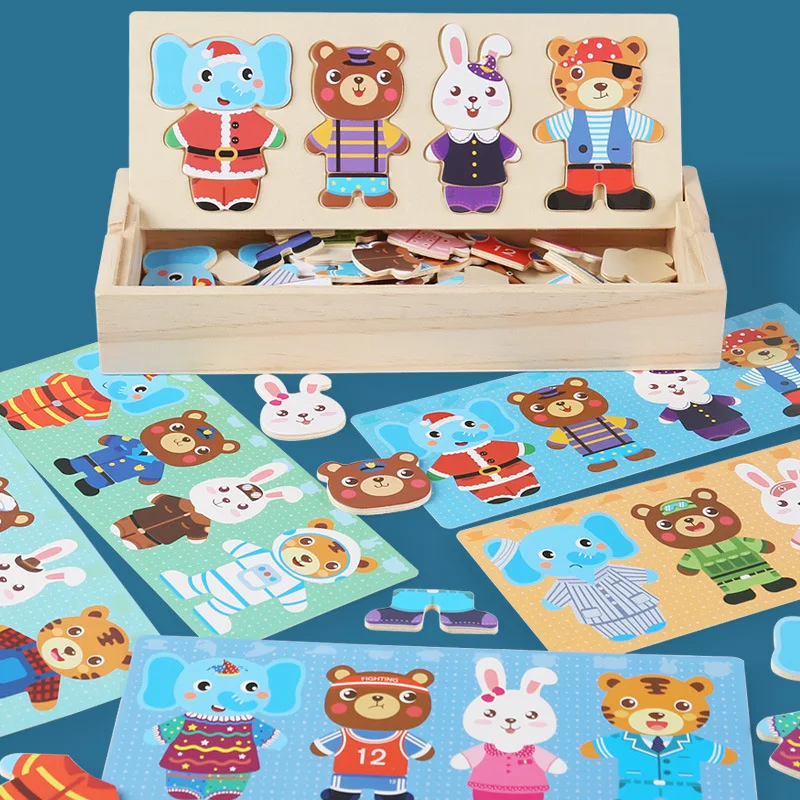 Распродажа деревянные игрушки-пазлы для одежды