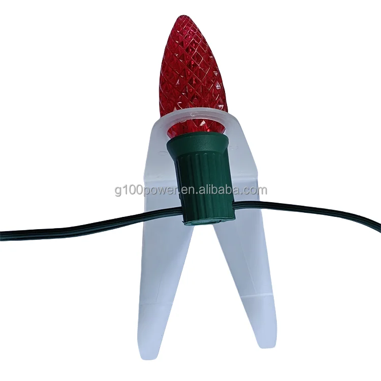 China Wholesale Shingle Tabs Christmas Light Clips for C9 and C7 Light Bulbs Pack of 100