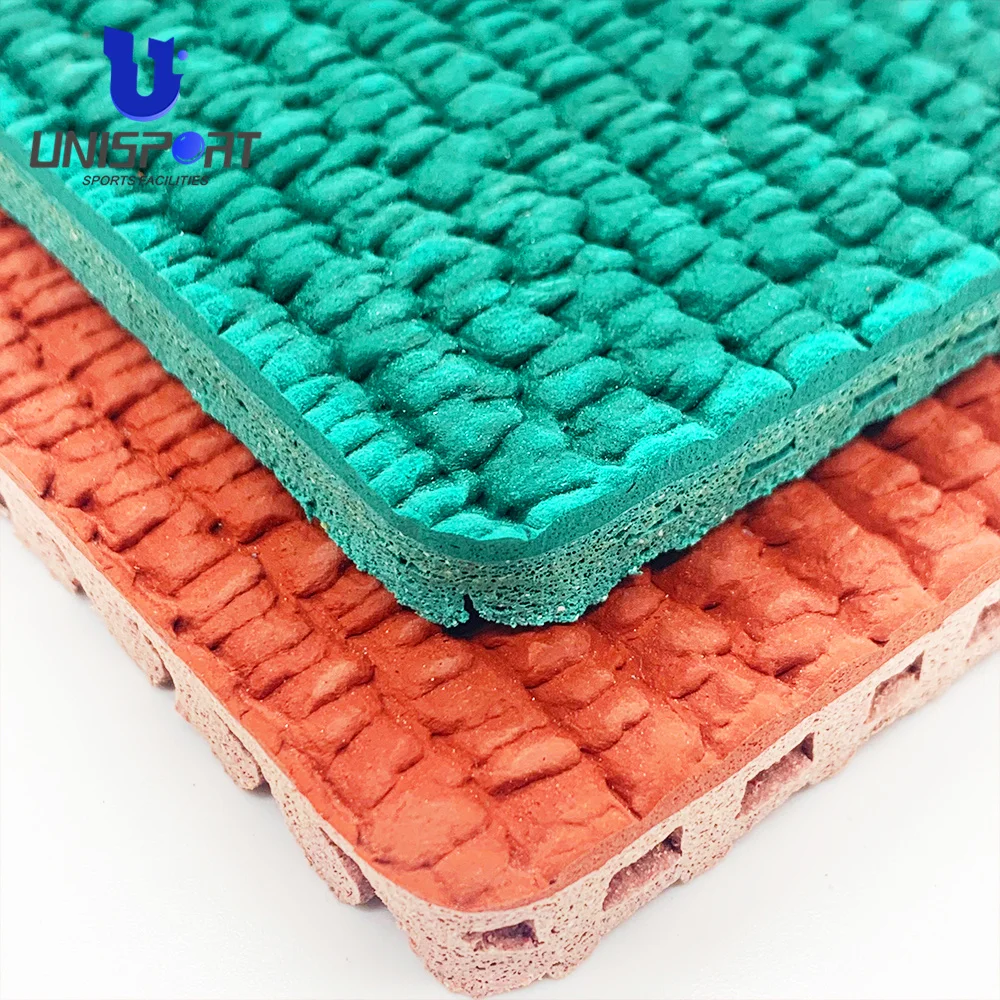 13mm Prefabricated Rubber Running Track Thickness Prefab Athletic Track Stadium Synthetic