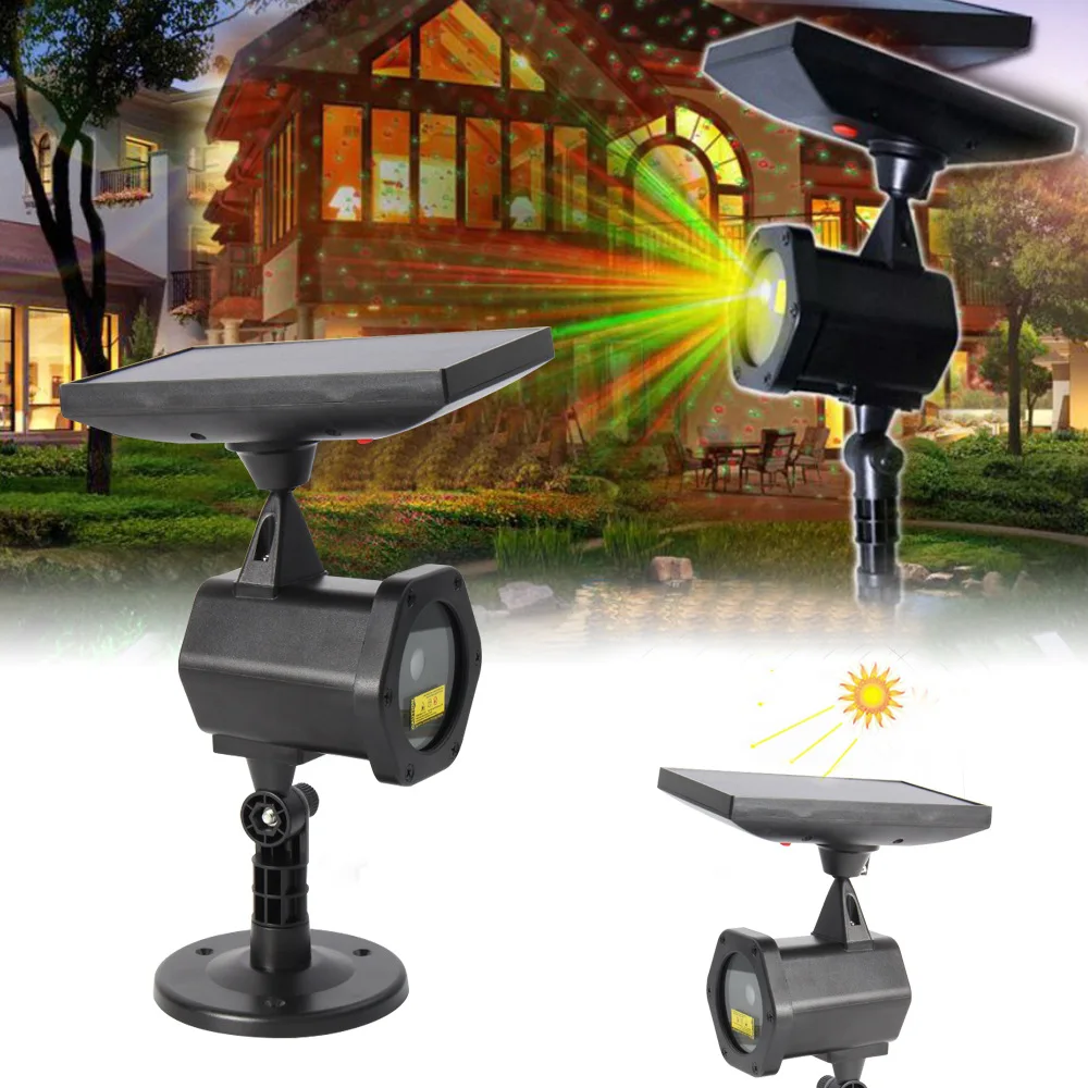 Outdoor Christmas Solar Laser Light For Lawn Decoration Waterproof Outdoor Festival Decorative Solar Laser Light