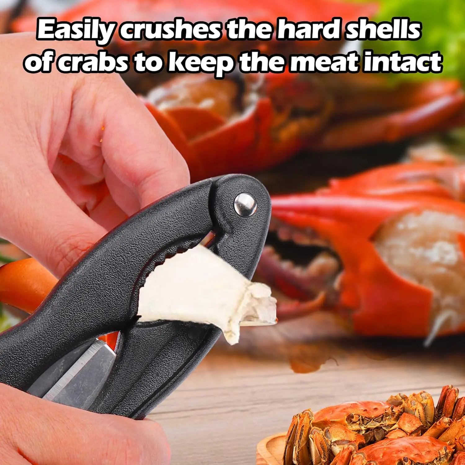 Multifunctional Crab Leg Crackers and Tools Portable Lobster Crackers and Picks Set Shellfish Crab Claw Cracker