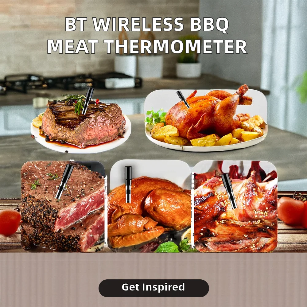 Wireless Digital BBQ Meat Thermometer Grilling Smoker Oven Fast Instant Read Meat Thermometer Outdoor Kitchen Food Cooking