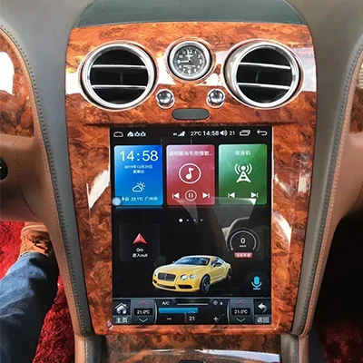 Android 12.0 Tesla Car Multimedia GPS Navigation Radio for For Bentley 2005-2012 Speeding Supersport Video Audio carplay