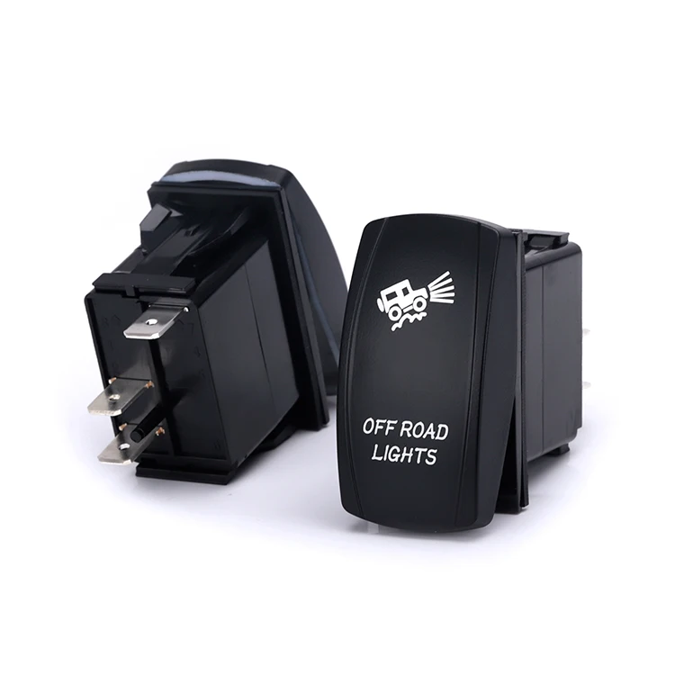 Выключатель морской Carling для лодки 6 контактов синий светодиод ВКЛ./ВЫКЛ. с подсветкой 20 А 12 В автомобиля водонепроницаемый трактора клавишный