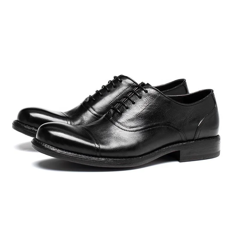 Classic China Factory Wholesale Italian Men Leather Office Shoes For Men Wedding Party Wear Oxford Shoes