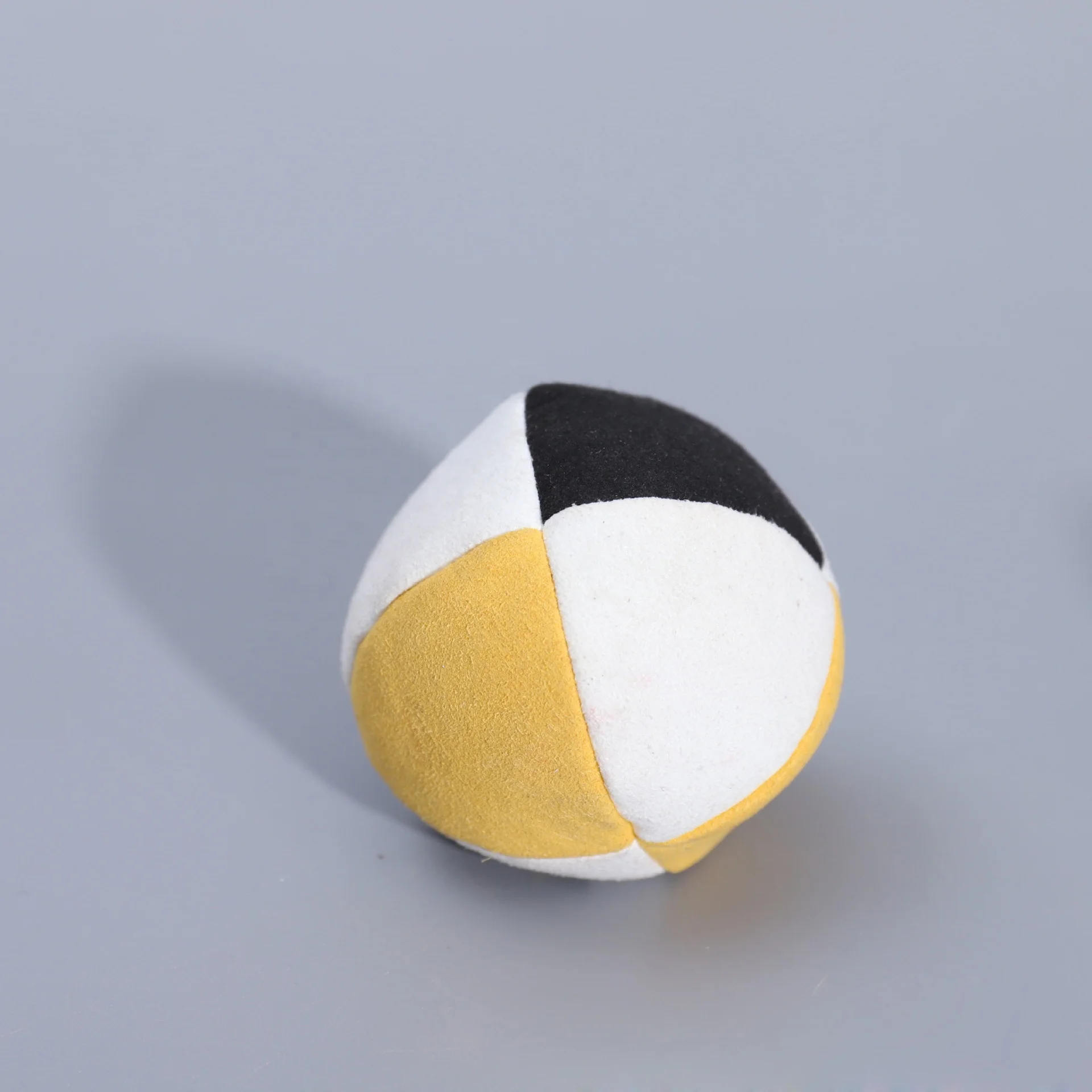 Hacky Sack Handmade of Synthetic Suede and Filled Custom Logo Colors Panels Fill Footbag