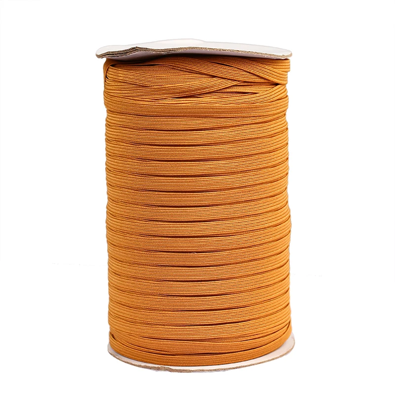 High Elastic Braid Flat Elastic Band Sewing Stretch Webbing Black White Flat Elastic Cord Band for clothing