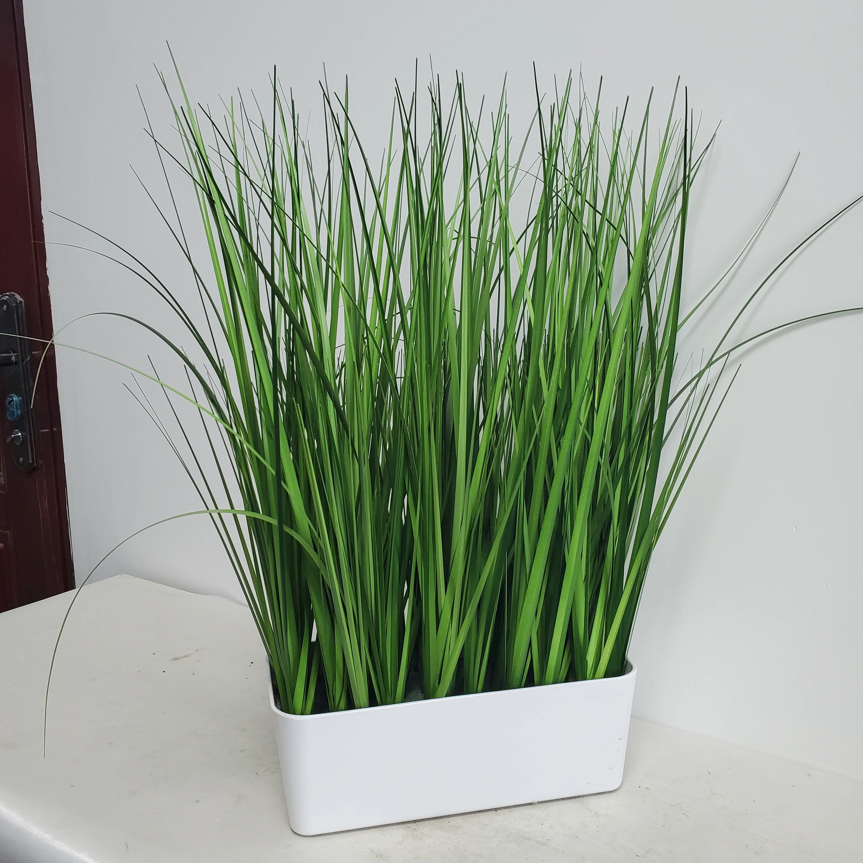 wholesale Artificial seagrass Plants Plastic Flower Arrangement Plant  Greenery Artificial Onion Grass For Wedding Home Decor