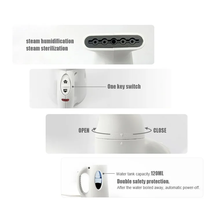 
Enjoymyself Hotel Travel Portable Mini Steam Iron Pink Garment Steamer 