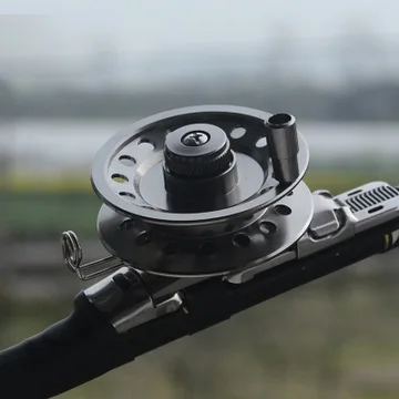 CNC full metal front reel with force-relieving ice fishing reel  Fishing Fly Reel