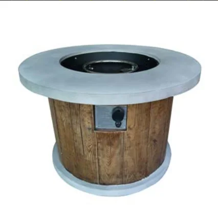 Outdoor Magnesium Oxide Round Firepits MGO Garden Gas Burning Fire Pit Heavy Duty Round Smokeless Fireplace Cooking Heater